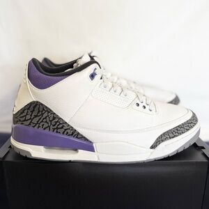 AUTHENTIC Jordan 3 Dark Iris size 12 CT8532-105 2022 PRE-OWNED